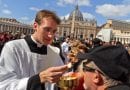 The Catholic Church says no to gluten-free communion. Canon law states that bread used for Holy Communion must be made from wheat and water in order for transubstantiation to occur.