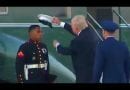 AMAZING MOMENT: Trump Retrieves Marine’s Hat After Wind Blows It Away