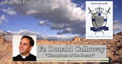 Amazing Story of the Power of God…Champion of the Rosary Father Donald Calloway – Saved by the Virgin Mary.