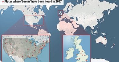 Mysterious ‘booms’ heard in 64 locations around the world this year