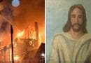 Miracle: Jesus Painting Survives Church Enferno After Lightning Strike
