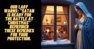 Our Lady warns: “Satan is ready for the battle at Christmas”  Remember these remedies for your protection.