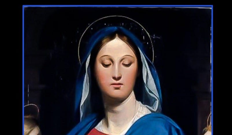 JEAN AUGUSTE DOMINIQUE INGRES ~ The Virgin of the Host ~ 1866New ...