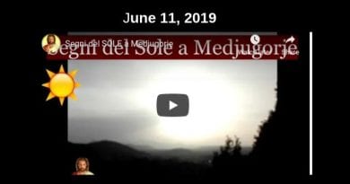 Medjugorje “Sun Bomb” occurs at 1 minute 58 seconds … “The sun swirled on itself, then grew larger and returned to its normal size, turned and assumed the form of the host. “