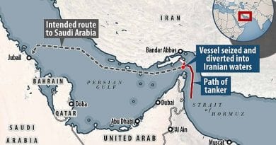 War Drums: Iran says they have confiscated a British tanker in Strait of Hormuz