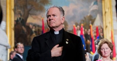 Priest Exorcises Congress, Casts out evil spirits of darkness…”Things have gotten so bad in Congress that a priest prayed to ‘cast out all spirits of darkness’ on the House floor.”