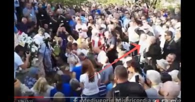 Medjugorje: Video of Mirjana’s Apparition August 2, 2019 – But who is this mysterious figure in video… Holy person looks like St. John Paul the Great