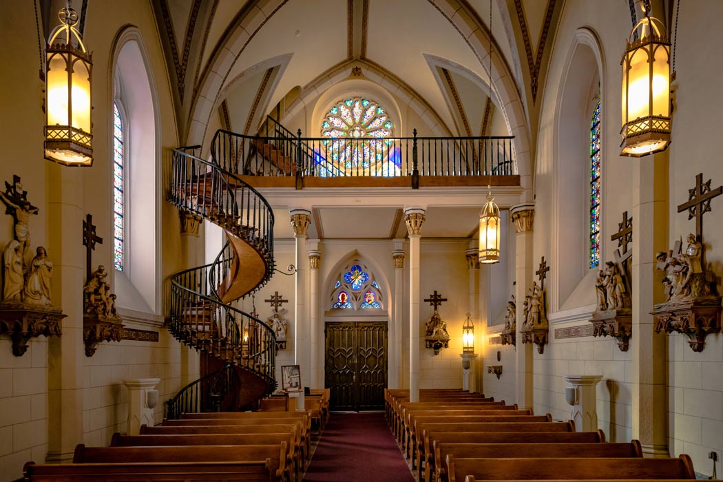 The Loretto Chapel Staircase Miracleone Of The Great Miracles In Usa