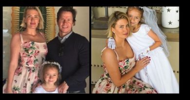 Mark Wahlberg proudly shows off photo’s of his daughter’s first communion