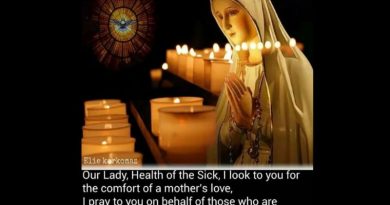 PRAYER TO OUR LADY, HEALTH OF THE SICK…”Virgin, most holy, Mother of the Word Incarnate, Treasurer of graces, and Refuge of sinners, I fly top your motherly affection with lively faith, and I beg of you the grace ever to do the will of God…” read more