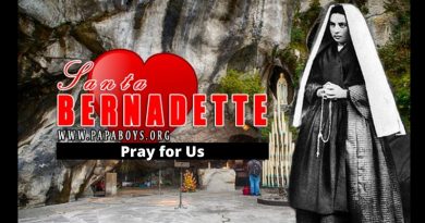 Plea for intercession to Saint Bernadette, seer of Lourdes. “We implore you to listen to our pleading prayers so that we can be healed of our spiritual and physical imperfections.’