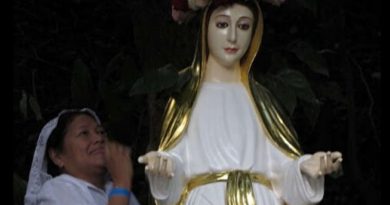 Virgin Mary’s Apparition to Emma…”The whole mountin was filled with angels.”  She claims to have talked with Jesus, the Virgin Mary, various angels and souls from purgatory.  Various high ranking Catholic prelates attend. -Powerful