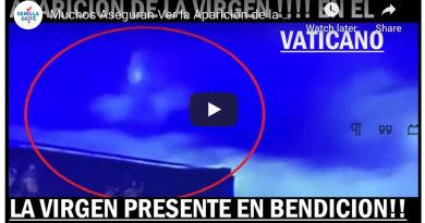 Hope comes down from Heaven. World-wide phenomenon –  Italian Televison  broadcasting  video of Virgin Mary in the sky over St. Peter’s square during Pope’s URBI ET ORBI Prayer