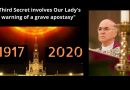 Shock: Prominent Vatican Whistleblower, Abp. Carlo Maria Viganò,  says Vatican is hiding the full contents of the “Third Secret of Fatima”..”Third Secret involved Our Lady’s warning of a grave apostasy”