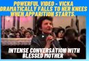 Powerful Video – Vicka dramatically falls to her knees when Apparition Starts.  Intense Conversation with Blessed Mother