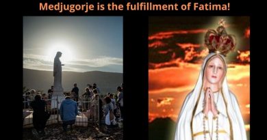 Our Lady Connects Fatima to Medjugorje ..”From Fatima, the situation is very serious!