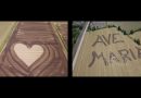 Farmer writes huge “Ave Maria” in his field. Paints heart –  “It is a sign of entrustment to Mary…I did as a devotional act”