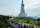 The Tower of Peace: 315 feet high, the statue of the Virgin Mary is the tallest in the world. Brand new