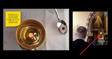 Parish priest reports Miracle: Eucharistic miracle has led to many conversions “A fragment of the heart muscle in agony was found.”