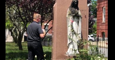 Statue of Blessed Virgin Mary Set on Fire Near Boston – Where is the outrage?