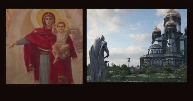 Fatima 2.0 The new mind-blowing Russian Orthodox Cathedral is dedicated to “Warrior Saints” and the Military. Christianity is rising in Russia as statues of Saints and historical figures are destroyed and tossed into rivers in USA…Is it a coincidence or a prophetic sign of a coming conflict.