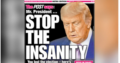 The New York Post “Enough is enough”: “Give it up, Mr. President — for your sake and the nation’s”