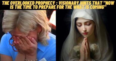 THE OVERLOOKED PROPHECY : VISIONARY HINTS THAT “NOW IS THE TIME TO PREPARE FOR THE WHAT IS COMING”