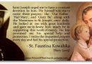 St Joseph in the Diary of St Faustina