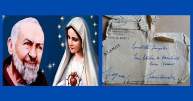Letter from Padre Pio to the Garabandal Visionaries: “Oh blessed girls, I promise that I will be with you until the end of the centuries, and you will be with me until the end of the world.” Padre Pio asks girls to pray the little known “Fatima Rosary”