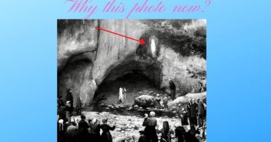This Photo of Our lady and Saint Bernadette at Lourdes is going ‘CRAZY VIRAL’ around the internet and social media – Image remains an unsolved mystery