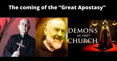 VATICAN EXORCIST FR. ARMOTH: “PADRE PIO WAS TORMENTED THIS ISSUE – THE COMING OF THE “GREAT APOSTASY, SATAN WILL COME TO RULE A FALSE CHURCH”.