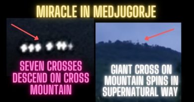 Medjugorje Miracle – Seven Crosses Descend on Mountain. Giant Cross spins in SUPERNATURAL WAY.