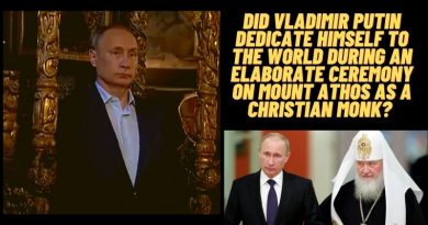 Did Vladimir Putin dedicate himself to the world during an elaborate ceremony on Mount Athos as a Christian Monk?