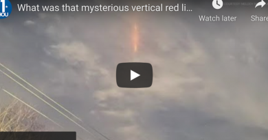 What was that mysterious vertical red light in the Houston sky?