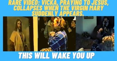 RARE VIDEO: VICKA, PRAYING TO JESUS, COLLAPSES WHEN THE VIRGIN MARY SUDDENLY APPEARS.