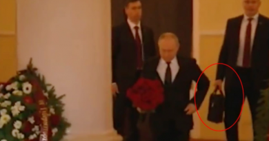 WW 3 FEARS – GOING NUCLEAR Chilling moment Putin is pictured with ‘Russia’s secret nuclear briefcase’ at funeral