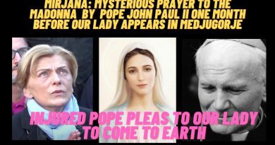 POPE PLEAS TO OUR LADY TO COME TO EARTH -SHE ARRIVES IN MEDJUGORJE JUST DAYS AFTER MYSTERIOUS PRAYER