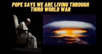 Pope says we are living through Third World War