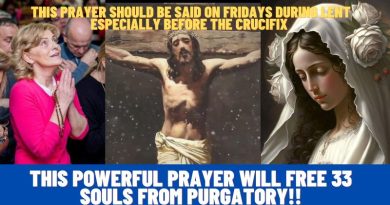 THIS PRAYER SHOULD BE SAID ON FRIDAYS DURING LENT ESPECIALLY BEFORE THE CRUCIFIX (FREE 33 SOULS)
