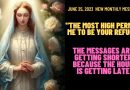 MEDJUGORJE: JUNE 25, 2023 LATEST MESSAGE -“THE MOST HIGH PERMITS ME TO BE YOUR REFUGE”