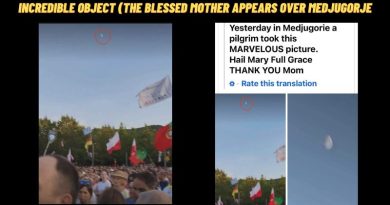 INCREDIBLE OBJECT (THE BLESSED MOTHER?) APPEARS OVER MEDJUGORJE