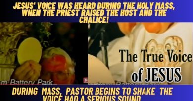 JESUS’ VOICE WAS HEARD DURING THE HOLY MASS, WHEN THE PRIEST RAISED THE HOST AND THE CHALICE!