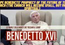 Father Joseph Ratzinger’s Prophecy of the Future of the Church (The Church will become small, but more spiritual)