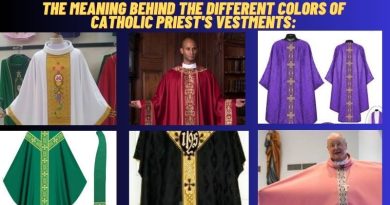 THE SURPRISING MEANING BEHIND THE DIFFERENT COLORS OF CATHOLIC PRIEST’S VESTMENTS: