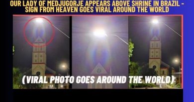 OUR LADY OF MEDJUGORJE APPEARS ABOVE SHRINE IN BRAZIL – SIGN FROM HEAVEN GOES VIRAL AROUND THE WORLD