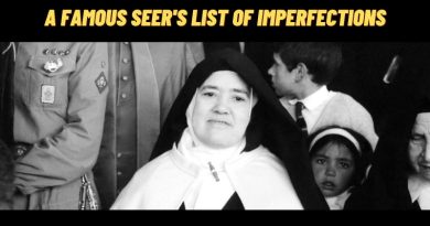 A FAMOUS SEER’S LIST OF IMPERFECTIONS