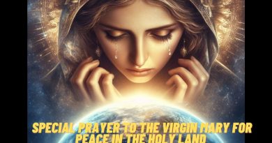 SPECIAL PRAYER TO THE VIRGIN MARY FOR PEACE IN THE HOLY LAND ( THIS IS WHAT OUR LADY IS ASKING US TO DO)