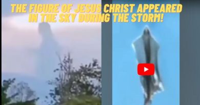 THE FIGURE OF JESUS CHRIST APPEARED IN THE SKY DURING THE STORM!