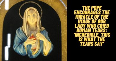 THE POPE ENCOURAGES THE MIRACLE OF THE IMAGE OF OUR LADY WHO CRIED HUMAN TEARS: ‘INCREDIBLE, THIS IS WHAT THE TEARS SAY’
