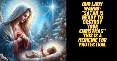 Our Lady warns: “Satan is ready to destroy your Christmas” This is a medicine for protection.